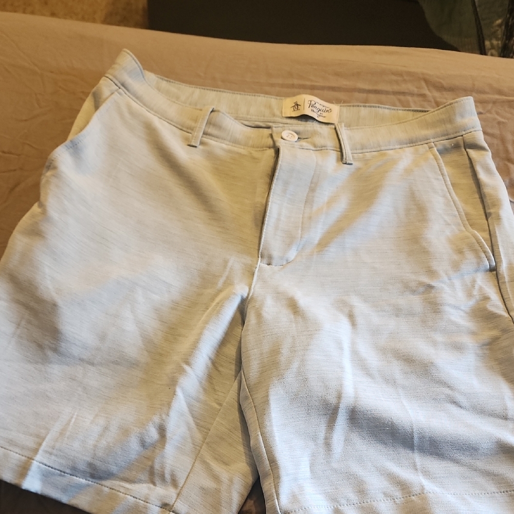 Pengiun Gray  Flat Front Shorts